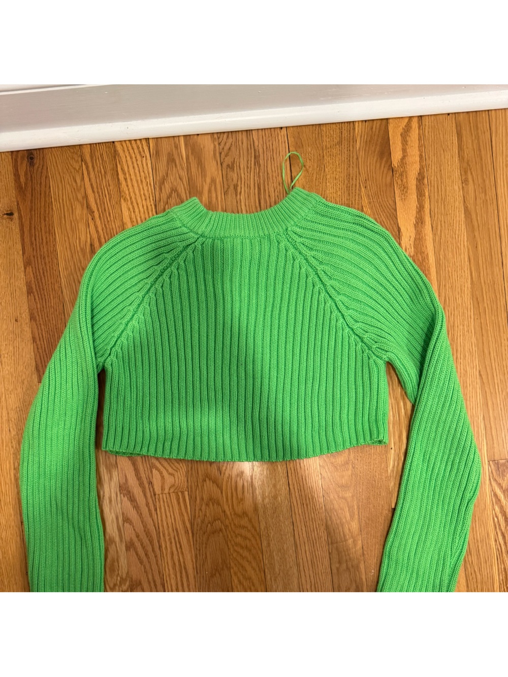 Zara Cropped Rib Knit Sweater - Picture 6 of 7